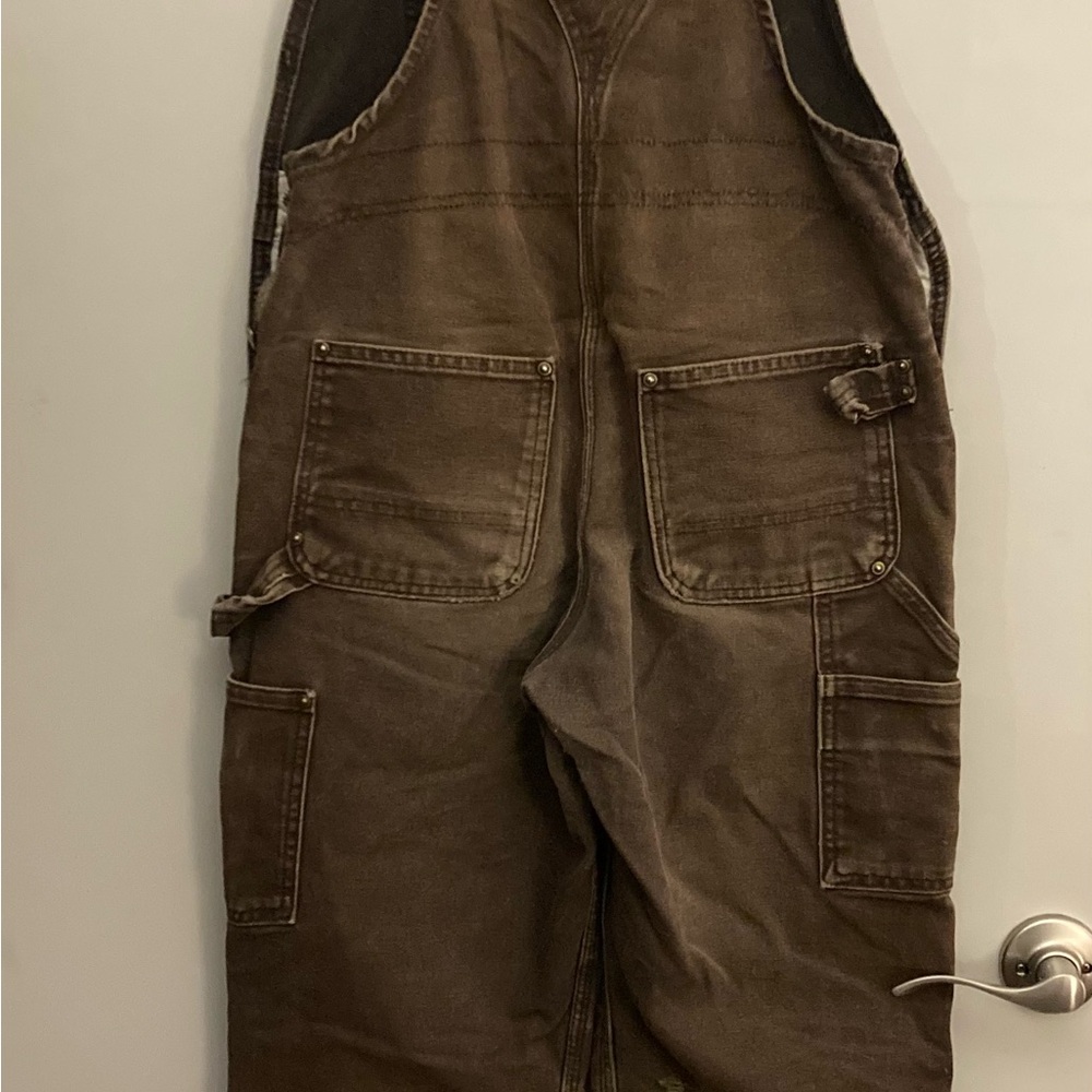 Carhartt Dark Brown Cotton Overalls - Picture 2 of 3